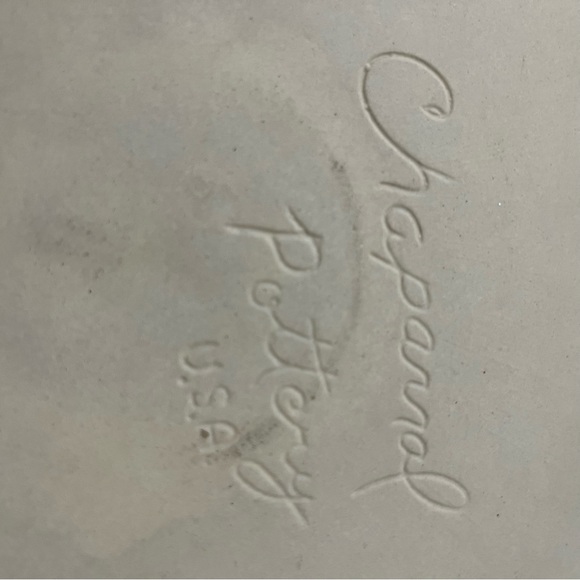 Chaparral Pottery USA Hear Chip & Dip Serving Dish 11.5” - Picture 6 of 6